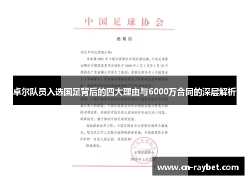 卓尔队员入选国足背后的四大理由与6000万合同的深层解析